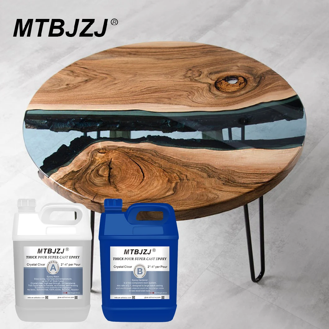 15kg All Resin Epoxy Table Set River Table Coating & Casting Epoxy Resin Mtbjzj